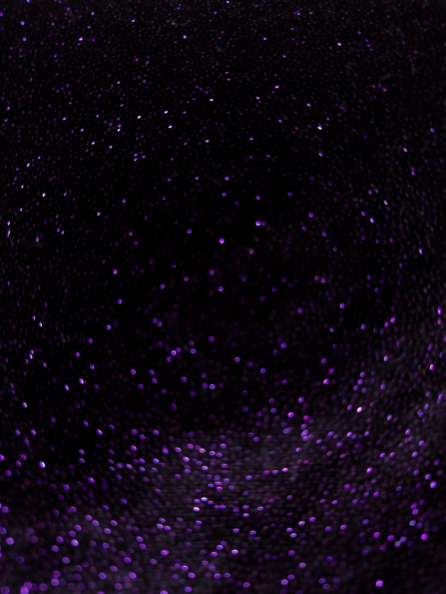 Black Velvet Purple Glitter - Headwrap