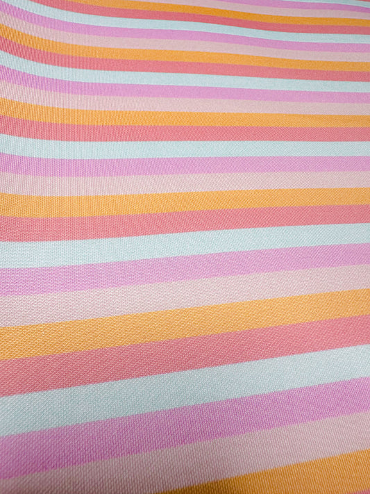 Color Pop Stripe Scuba - Single Bow