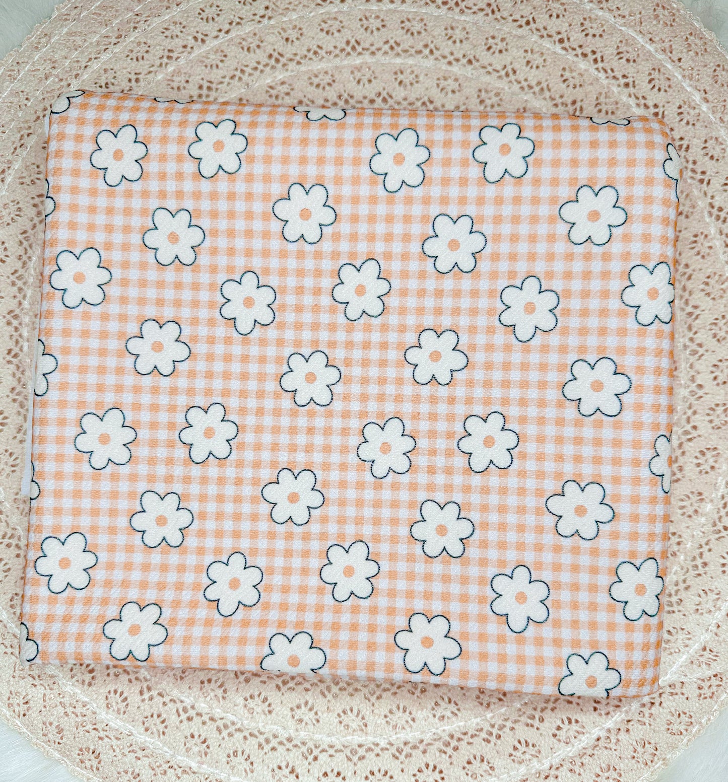 Orange Daisy Gingham - Piggies