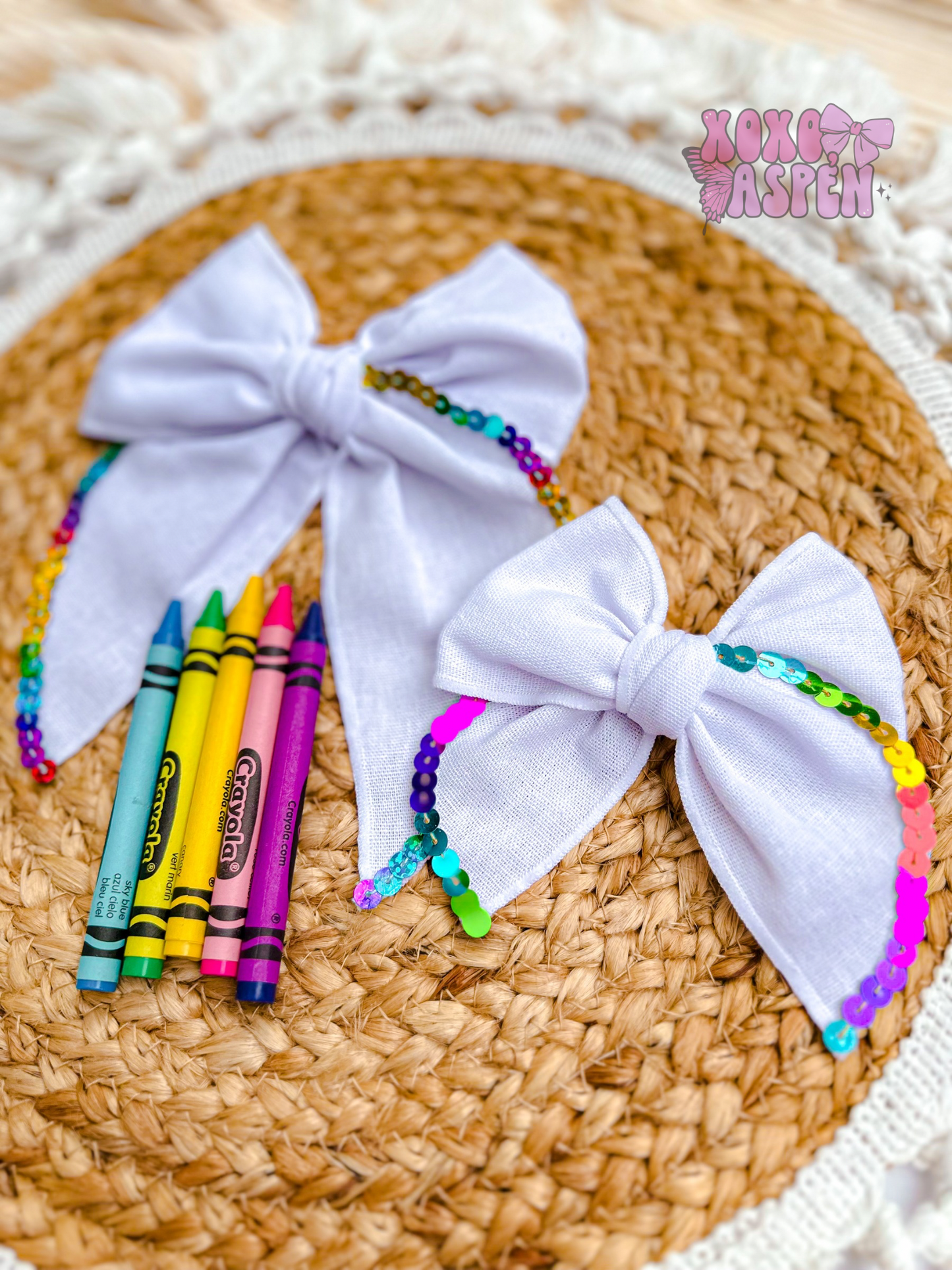 Sequin Trim Linen Sailors