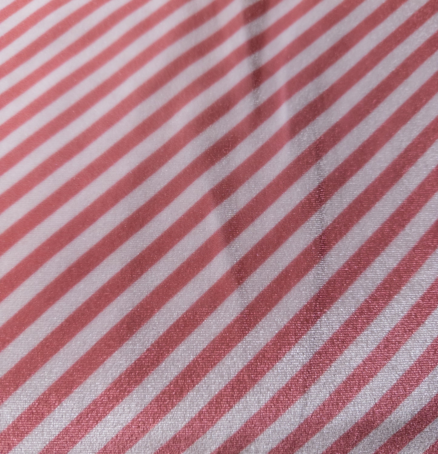 Pink Diagonal Strip Velvet - Piggies