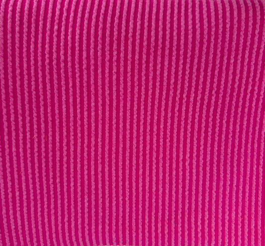 Bright Magenta Urban Rib - Single Bow