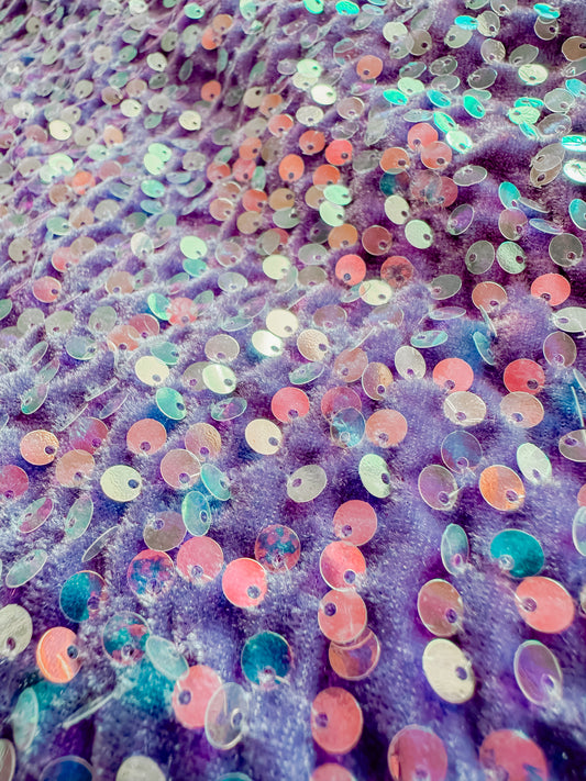 Grape Soda Sequins - Headwrap