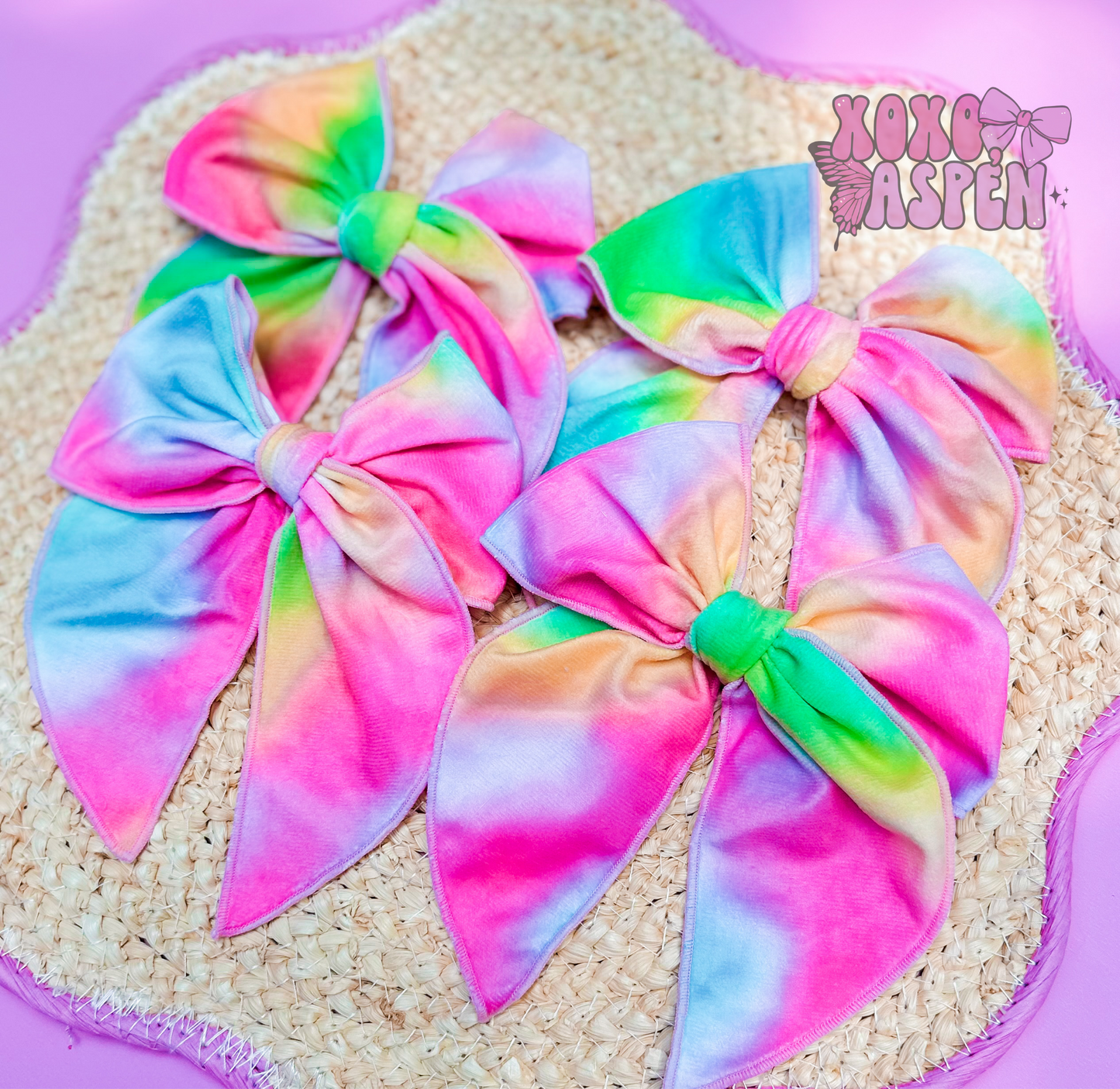 Rainbow Tie Dye Sailors - Velvet