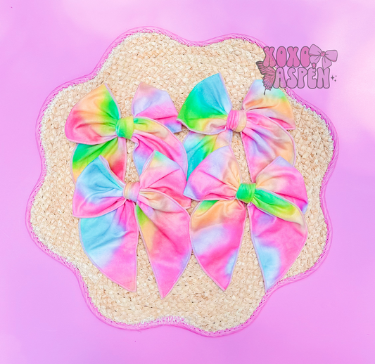 Rainbow Tie Dye Sailors - Velvet