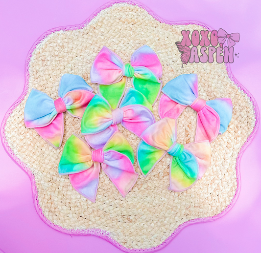 Rainbow Tie Dye Emmies - Velvet