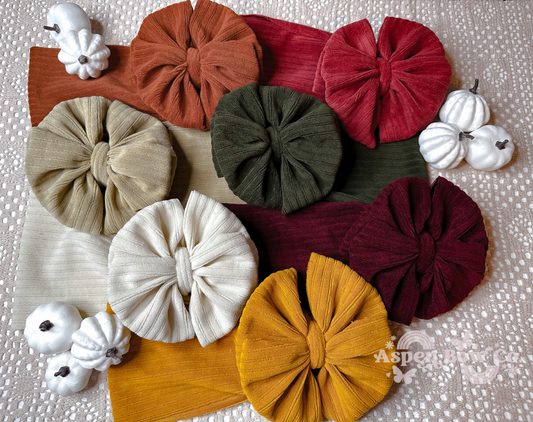 Ribbed Corduroy Messy Headwrap Bundles