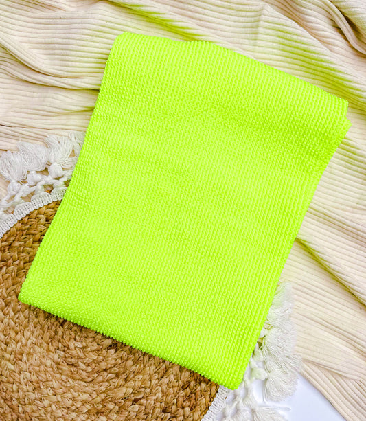 Highlighter Yellow - Headwrap (Wave Rib)