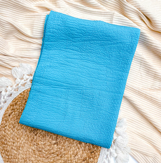 Highlighter Blue - Headwrap (Wave Rib)