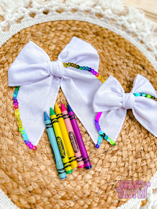 Sequin Trim Linen Sailors
