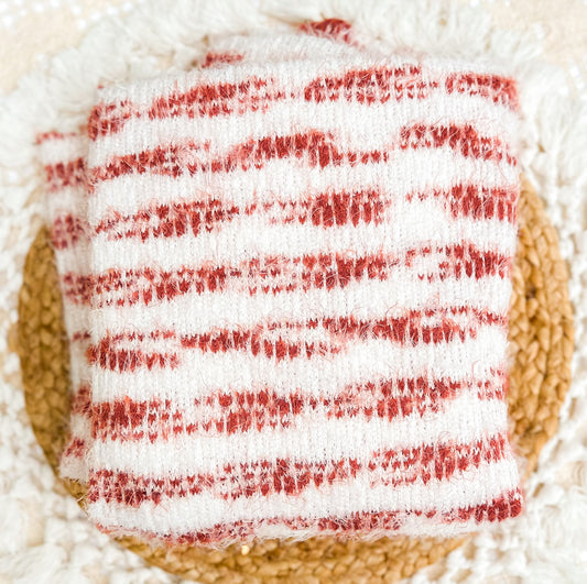 Rust Fuzzy Stripe - Headwrap