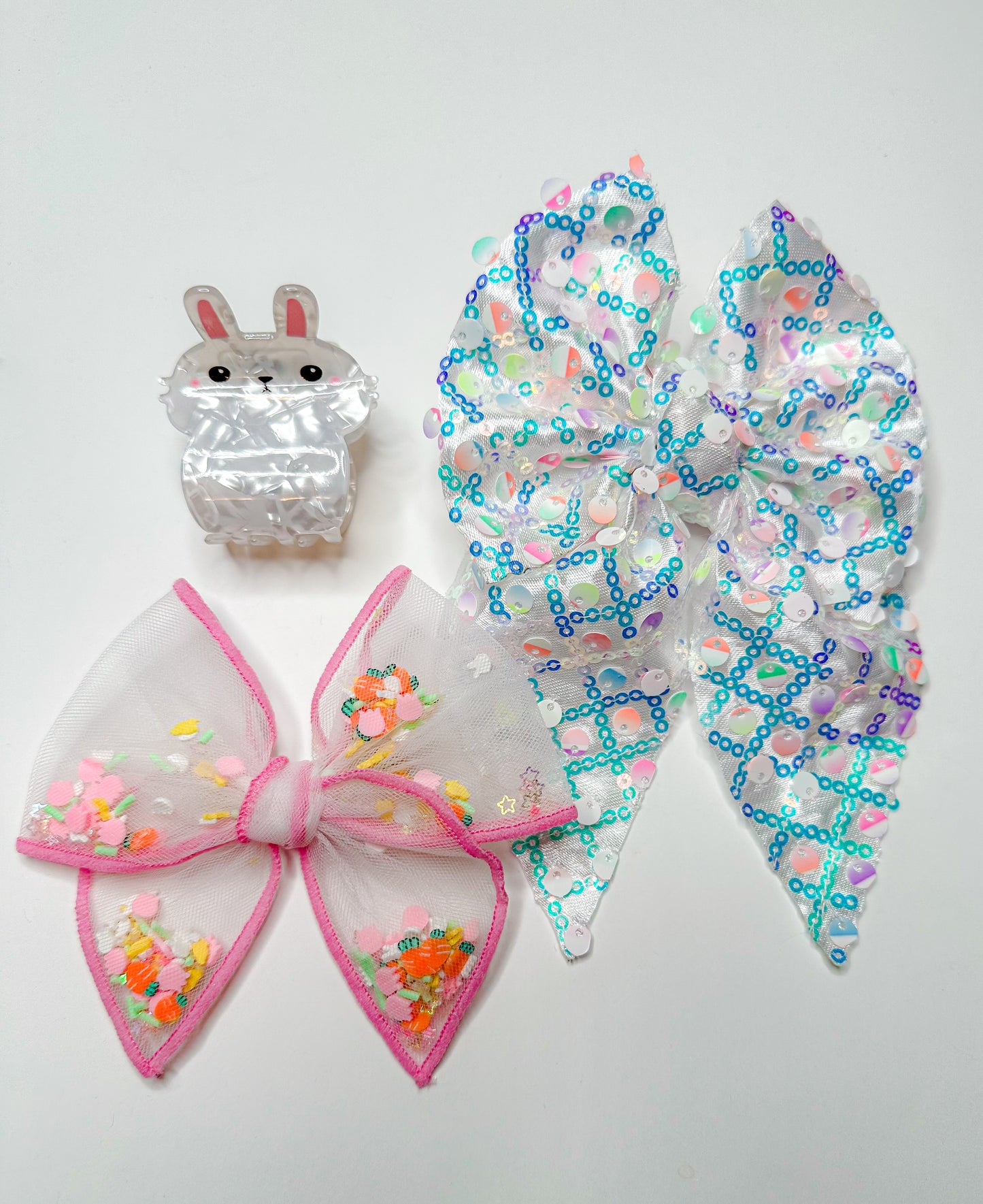 Easter Bows - Bunny Claw Clip