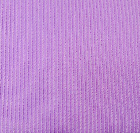 Lavender Wavy Ribbed - Single Bow