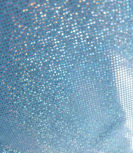 Baby Blue Iridescent Dots - Headwrap