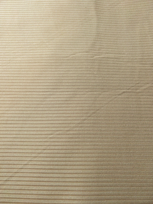 Beige Ribbed - Single Bow