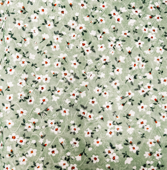 Sage Floral Eyelet - Piggies